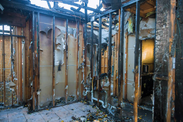 Professional Fire Damage Repair technician working in Richfield Springs, NY